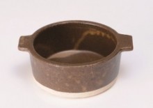 耐熱　黒飴釉グリル鍋(小)