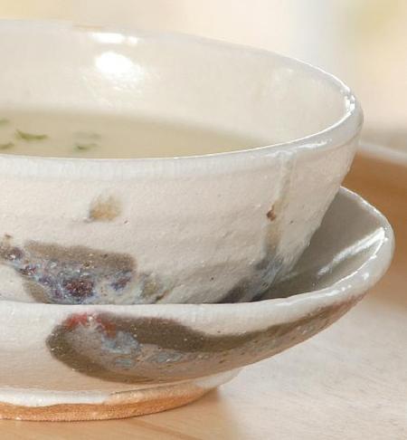 ブルーベリースープ碗皿